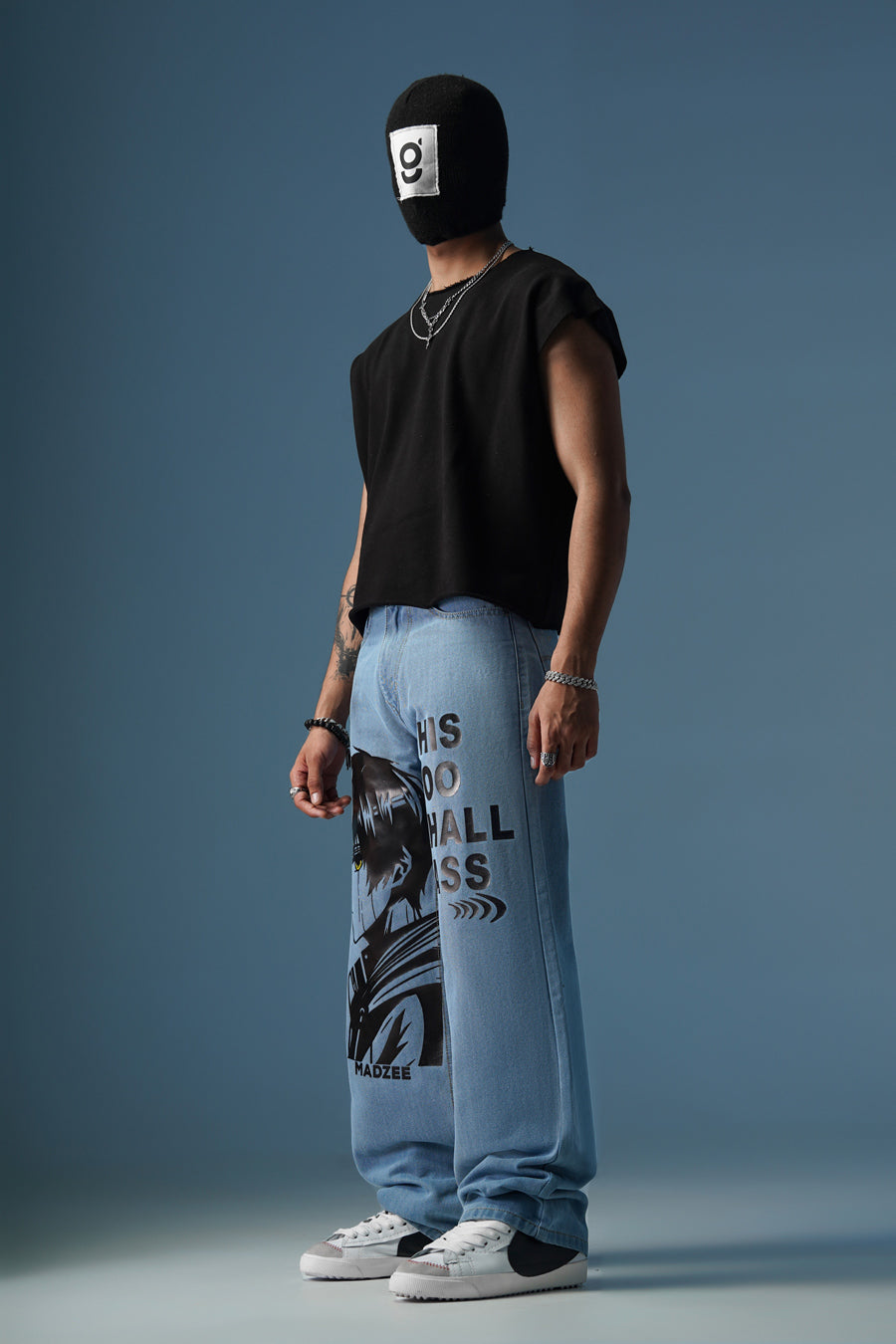 MADZEE IMPARMANENT DENIM PANTS