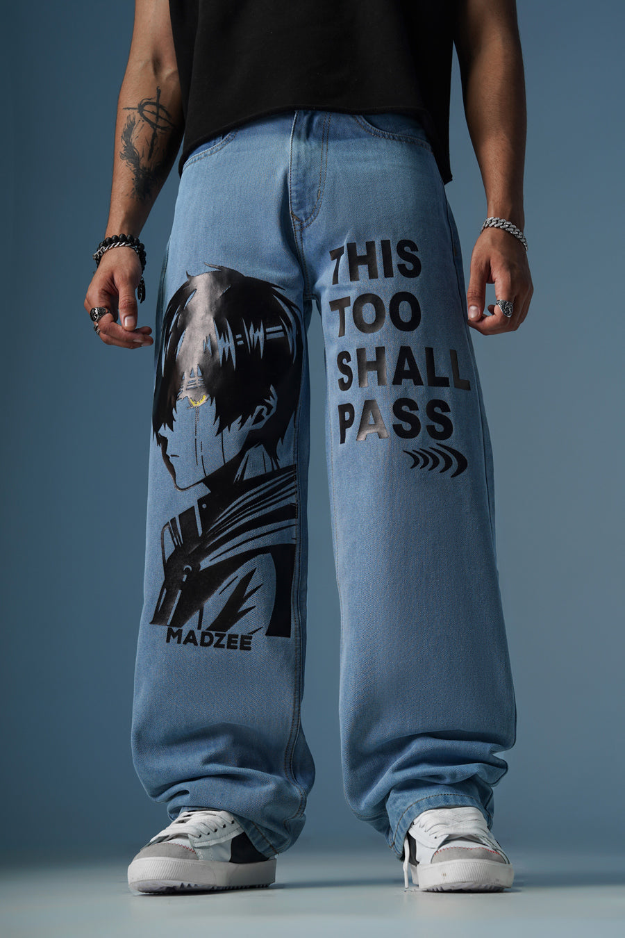 MADZEE IMPARMANENT DENIM PANTS