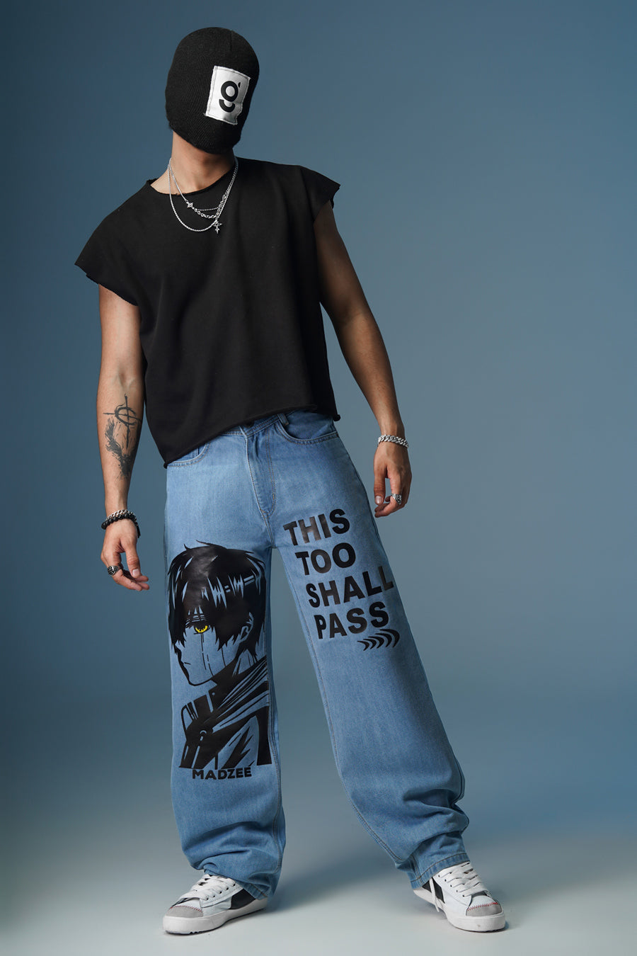 MADZEE IMPARMANENT DENIM PANTS